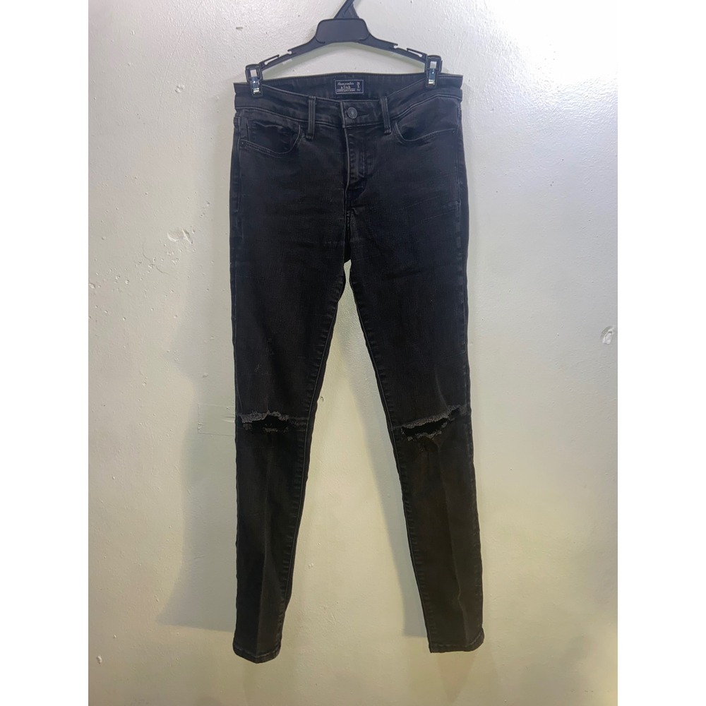 Abercrombie & Fitch Y2K Grunge Indie Harper Super Skinny Distressed Ripped Jeans